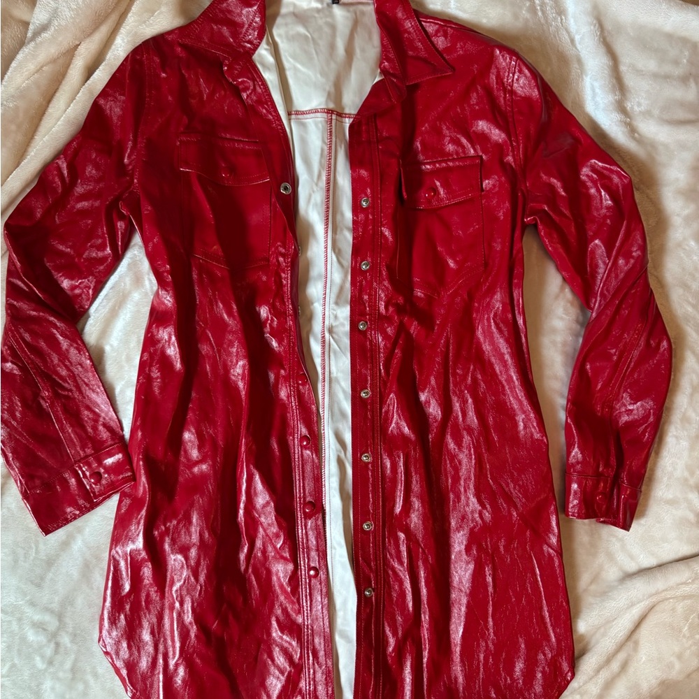 FASHION NOVA Stylish Red Women's Jacket